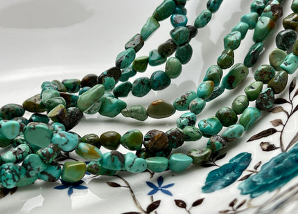 5-7x7-10 mm Natural Brown Blue Green Turquoise Gemstone Nugget Beads Irregular Nugget Gemstone Turquoise Beads #4106