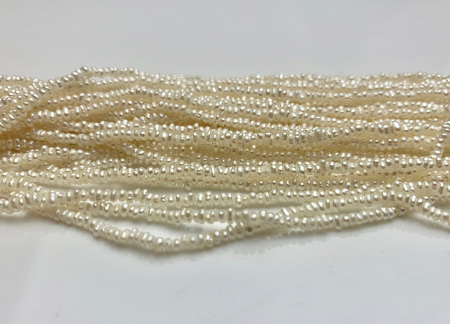 1.5-2.5mm Natural White Tiny Seed Freshwater Pearl Beads Natural White Genuine Freshwater Pearl Beads Rare Tiny Seed Pearls #36