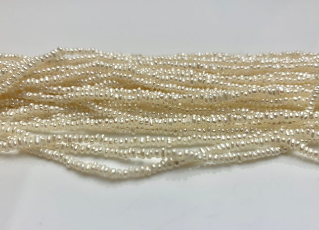 1.5-2.5mm Natural White Tiny Seed Freshwater Pearl Beads Natural White Genuine Freshwater Pearl Beads Rare Tiny Seed Pearls #36