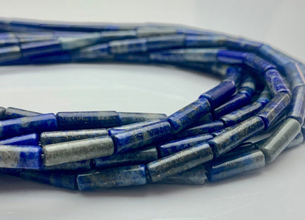 4x13-14 mm Tube Shape Natural Jasper Gemstone Beads Genuine Blue And Gray Jasper Gemstones Loose Beads 15.5 Inches Strand #3142
