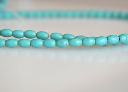 WHOLESALE 4-5mm Turquoise Color Howlite Beads Barrel Rondelle and Heishi Shape Full Strand #2120