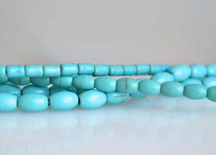 WHOLESALE 4-5mm Turquoise Color Howlite Beads Barrel Rondelle and Heishi Shape Full Strand #2120