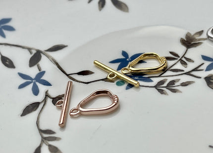 9x13 mm 11x15 mm 925 Sterling Silver/Gold/Rose Gold Toggle Clasp Genuine 925 Silver Toggle Findings Oval Egg Shape Design DIY Jewelry #10265