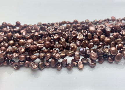 3x5 mm Dark Brown Color Tiny Small Keshi Freshwater Pearl Beads Center Drilled Keshi Pearls Genuine Freshwater Tiny Keshi Pearls #P1652