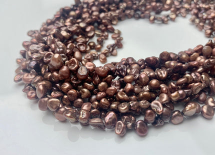 3x5 mm Dark Brown Color Tiny Small Keshi Freshwater Pearl Beads Center Drilled Keshi Pearls Genuine Freshwater Tiny Keshi Pearls #P1652