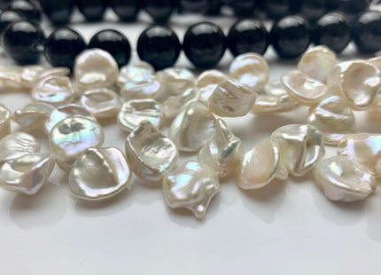 8-12 mm AAA Natural White Keshi Freshwater Pearls Top Drilled Keshi Pearl Beads High Luster Top Quality Cornflake Keshi Pearls #1492