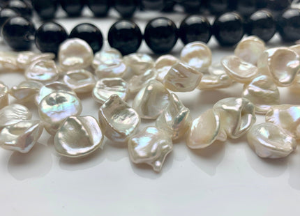 8-12 mm AAA Natural White Keshi Freshwater Pearls Top Drilled Keshi Pearl Beads High Luster Top Quality Cornflake Keshi Pearls #1492