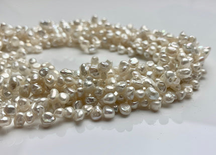 5x6-7 mm AA Very Rare Natural White Top Drilled Keshi Nugget Freshwater Pearl Genuine Dancing Small Keshi Pearl Beads #P1241
