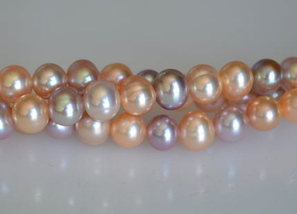 7-7.5mm AA Natural Multi Color Freshwater Pearl Potato Shape Genuine Natural Freshwater Pearls #771