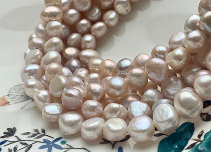 10-11 mm AAAA Natural Pink Color Potato Nugget Freshwater Pearl Beads Genuine High Luster And Smooth Freshwater Pearl 39 Beads #P1593
