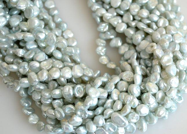 Freshwater Keishi Nugget Pearl Beads Center Drilled Lavender Rust and SeaFoam Color Approx.6-8mm #702