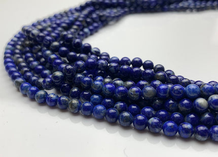 2 mm 3 mm 4 mm Smooth Round Natural Lapis Gemstone Beads Natural Blue Color Quality Round Shape #2237