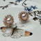 AAAAA Genuine Freshwater Pearl Earring Studs With 925 Sterling Silver Post Natural Mauve Pink Pearls Cluster Earring Bridal Jewelry #P1708-C