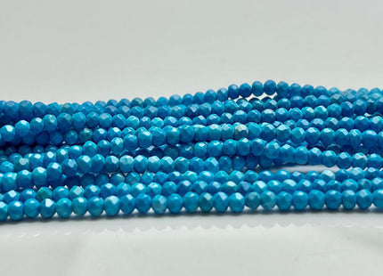 2.5x3 mm Faceted Rondelle Turquoise Beads Multi Blue Color 15 Inches Strand #4071