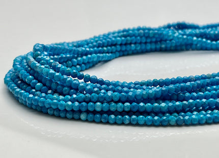 2.5x3 mm Faceted Rondelle Turquoise Beads Multi Blue Color 15 Inches Strand #4071