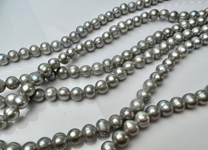 10 mm Large Hole Dark Gray Color Potato Freshwater Pearl Beads Hole Size 2.2 mm Large Hole Beads Large Hole Freshwater Pearls #P2289