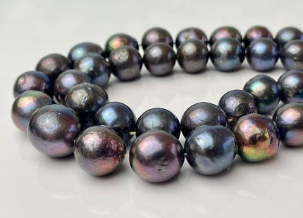 12-17.5mm Graduated Peacock Baroque/Edison/FlamingBall Freshwater Pearl Beads Genuine Freshwater Jumbo Baroque Pearl Beads #1049