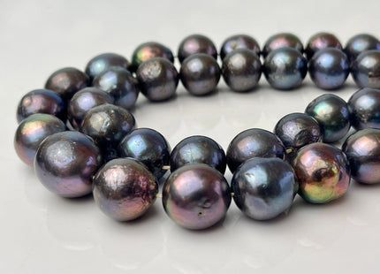 12-17.5mm Graduated Peacock Baroque/Edison/FlamingBall Freshwater Pearl Beads Genuine Freshwater Jumbo Baroque Pearl Beads #1049