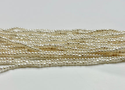 1.5-2 mm AAA Tiny Natural White Freshwater Pearl Beads Seed Pearls Genuine High Luster Potato Pearl Beads Tiny Seed Pearls #P1864