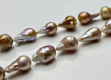 12x16-15x20 mm Natural Pink Color Baroque Freshwater Pearl Beads, Genuine Baroque Pearls, Natural Pink Color Freshwater Pearl Beads #1092