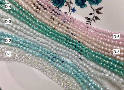 60 inches 5x6mm Hand Knotted Crystal Beads Necklace Double Or Triple Wrapped Ready To Wear Crystal Beads Finished Necklace #3289