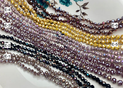 60 inches 5x6mm Hand Knotted Crystal Beads Necklace Double Or Triple Wrapped Ready To Wear Crystal Beads Finished Necklace #3289