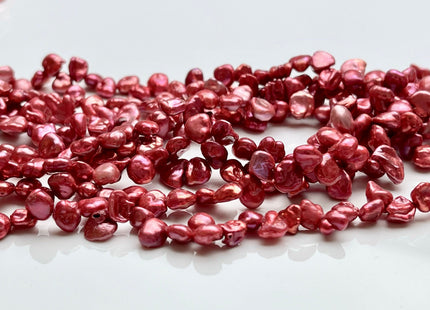 5x6-8 mm AAA Fuchsia Pink Keshi Freshwater Pearls Top Drilled Keshi Pearl Beads Very High Luster Genuine Keishi Freshwater Pearls #P1791