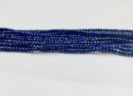 2x2.5 mm AA Faceted Rondelle Natural Lapis Gemstone Beads Natural Blue Color Quality Faceted Rondelle Lapis Gemstone Loose Beads #2363