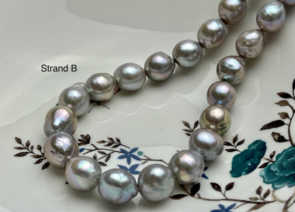 One-Of-A-Kind 13-15x18 mm AAAAA Very Rare Super High Luster Baroque Pearl Beads Genuine Gray Color High Quality Edison Pearls #P2231