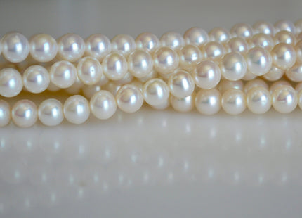6-6.5mm AAA Natural Round Freshwater Pearls Genuine Natural Pearl Beads Lustrous Pearl #817