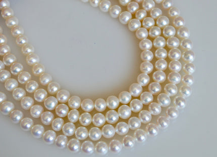 6-6.5mm AAA Natural Round Freshwater Pearls Genuine Natural Pearl Beads Lustrous Pearl #817
