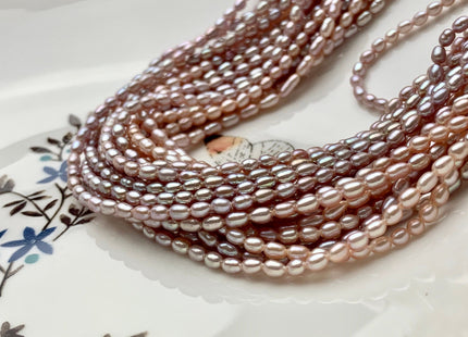 2x3-3.5mm AAA Natural Pink Rice Tiny Seed Freshwater Pearls High Luster Seed Freshwater Pearls Genuine Top Quality Pearls #P1552