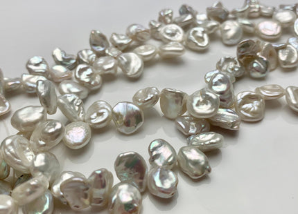 7-9x10 mm AAA Natural White Keshi Freshwater Pearls Top Drilled Keshi Pearl Beads High Luster Genuine Natural Keshi Pearl #P1665