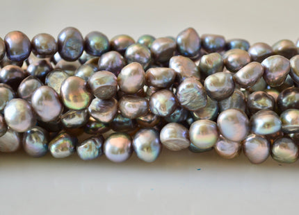 8-10mm Gray Pinkish Nugget Freshwater Pearl Beads Cultured Freshwater Pearls Genuine Natural Pearl #796
