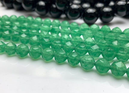 7-8 mm AAA Natural Faceted Star Cut Aventurine Gemstone Beads Genuine Faceted Aventurine Gemstone Loose Beads #2312