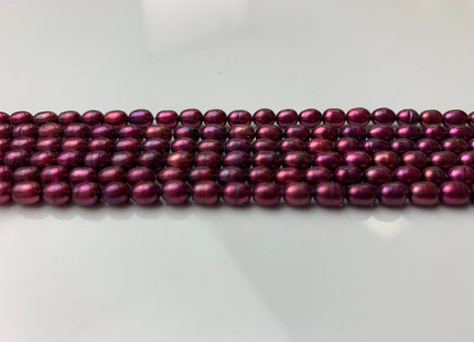 4x5.5 mm AA Purple OR Champagne Color Rice / Oval Freshwater Pearls Genuine Freshwater Pearl Beads Freshwater Seed Pearls #1215