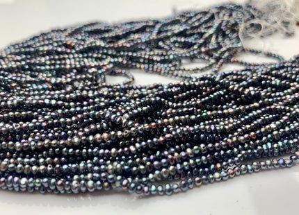 WHOLESALE 2mm Or 2.5-3mm Tiny Seed Pearl Beads Peacock Color Small Potato Freshwater Pearls Genuine Freshwater Pearl Seed Pearls #P1338