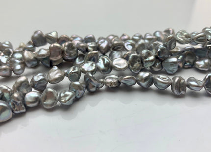 7-8mm 10-11mm AA Gray Color Keshi Freshwater Nugget Pearl Beads Center Drilled Gray Keshi Nuggets Genuine Gray Keshi Freshwater Pearl #346