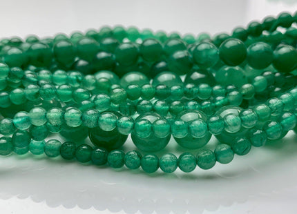 4 mm 6 mm 8 mm 10 mm 12 mm Smooth Round Green Color Aventurine Gemstone Beads Natural Green Aventurine Loose Beads 15.5 Inches Strand #2978