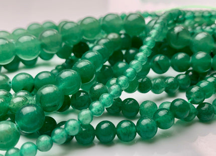 4 mm 6 mm 8 mm 10 mm 12 mm Smooth Round Green Color Aventurine Gemstone Beads Natural Green Aventurine Loose Beads 15.5 Inches Strand #2978