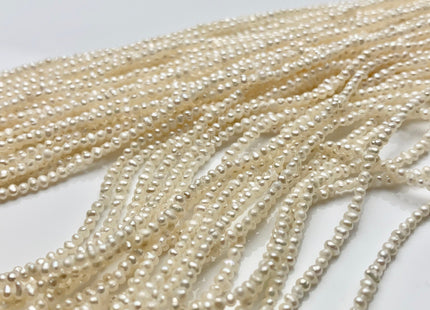 1.5 mm AA Tiny Freshwater Pearl Beads Seed Pearls Natural White Freshwater Potato Pearl Beads Tiny Seed Pearls #1207