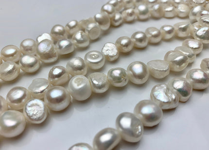 10-11 mm Natural White Nugget Freshwater Nugget Pearl Beads #1783