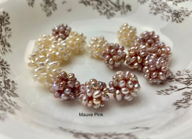 12mm Natural Color Pearl Flower Pendant Made Of Seed Oval Freshwater Pearls White And Pink Pearl Flower Limited Edition 5 Pieces/Bag #1221