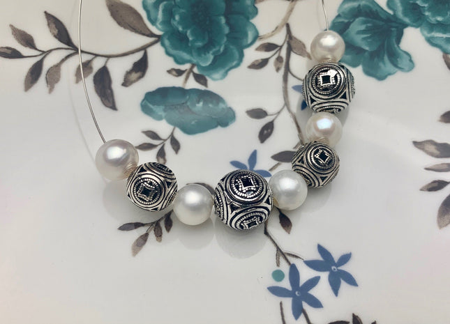 One Piece 10mm 12mm 925 Sterling Silver Tibetan Style Silver Spacer Ball Genuine Sterling Silver Spacer Bali Antique Large Hole Beads #10228