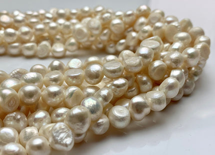 WHOLESALE 9-10 mm Natural White Nugget Freshwater Pearl Beads Genuine Natural Color Freshwater Nugget Pearls #1784