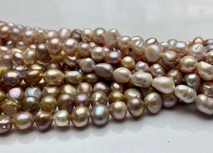 8-8.5 mm Natural Pink Or Natural Seaweed Color Freshwater Pearl Beads Natural Color Freshwater Nugget Pearls #1487