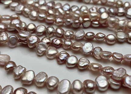 4-5 mm Natural Mauve Pink Potato Nugget Freshwater Pearl Beads Genuine Freshwater Pearls Tiny Mauve Nugget Cultured Seed Pearl Beads #1746