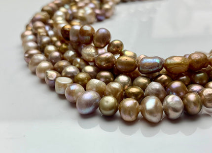 8-8.5 mm Natural Pink Or Natural Seaweed Color Freshwater Pearl Beads Natural Color Freshwater Nugget Pearls #1487