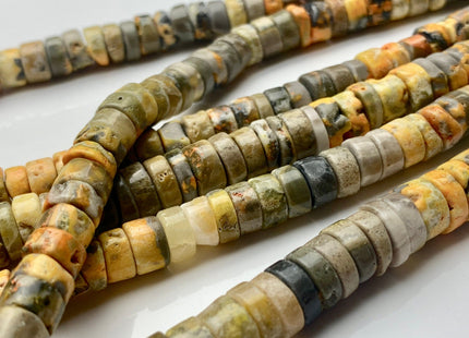 6mm 7mm 8mm Natural Multi Color Quality Opal Gemstone Beads Genuine Yellow Green Brown Opal Heishi Beads 8 Inches #3741