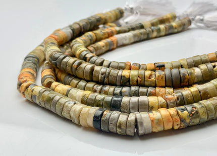 6mm 7mm 8mm Natural Multi Color Quality Opal Gemstone Beads Genuine Yellow Green Brown Opal Heishi Beads 8 Inches #3741